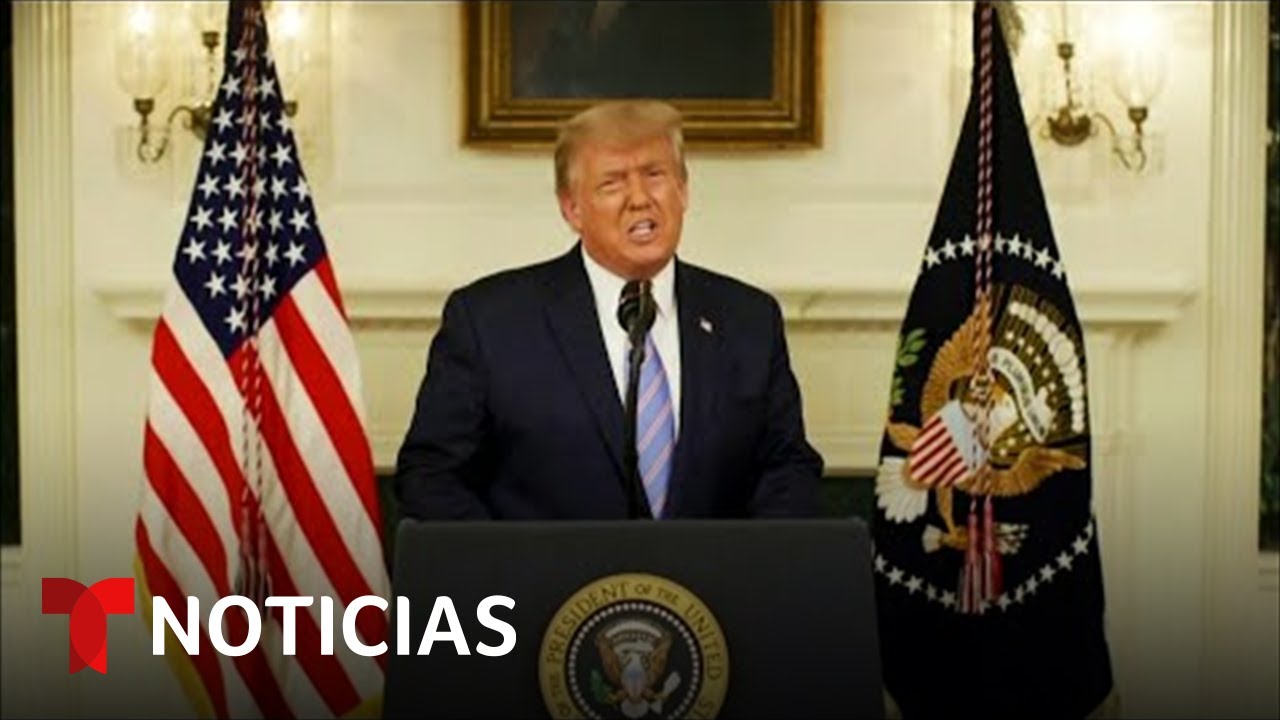 El video nunca antes visto de Trump despu&eacute;s del asalto al Capitolio | Noticias Telemundo