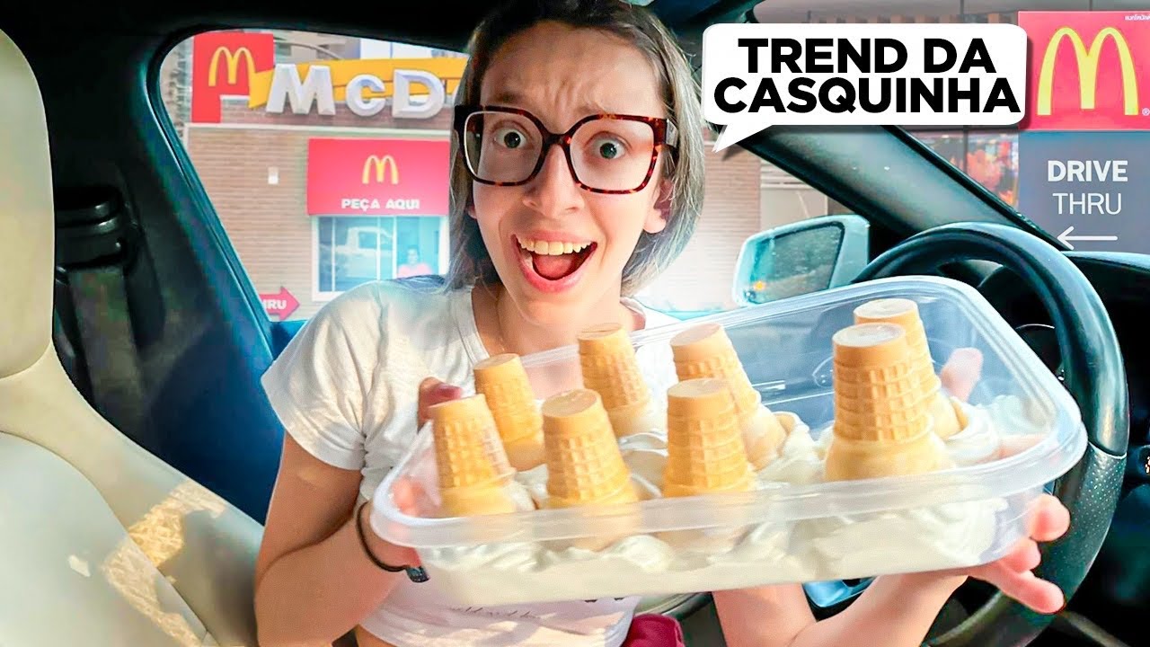 FIZEMOS A TREND DA CASQUINHA DE SORVETE DO MC DONALDS