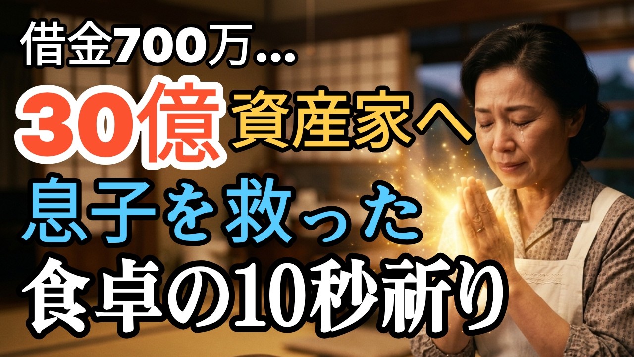 借金700万から30億資産家へ…息子を救った「食卓の10秒祈り」の奇跡