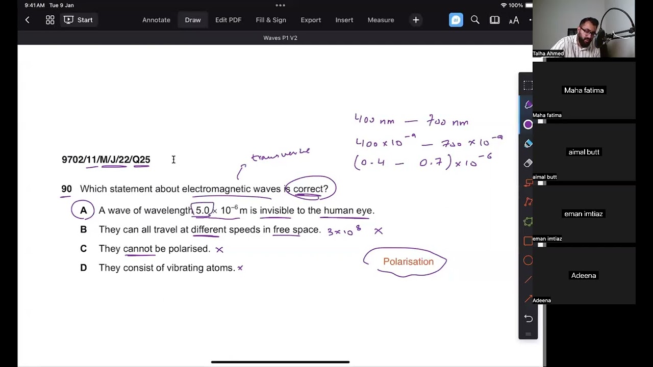 Waves (Polarisation) | P1 past papers | AS Level Physics