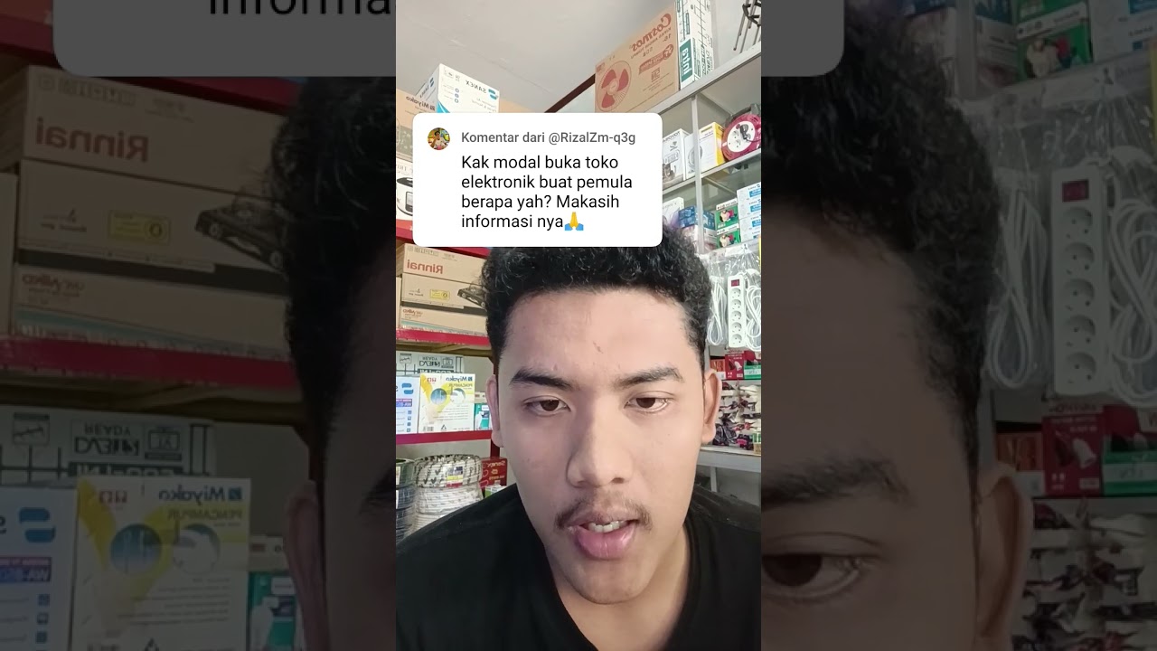 modal awal dan barang pertama belanja toko elektronik. #tokoelektronik #shering #bisnisanakmuda