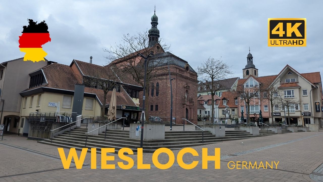 Wiesloch Germany: A Walking tour in 2026 I Travel Volg I Germany I 4K HDR