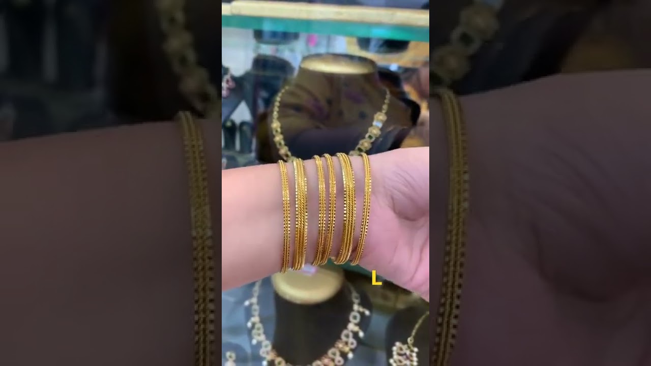💞💞BEAUTIFUL BANGLES COLLECTION IN ONE GRAM GOLD JEWELLERY PRICE 460+$ 2’4,2’6,2’8 💞💞 FANCY