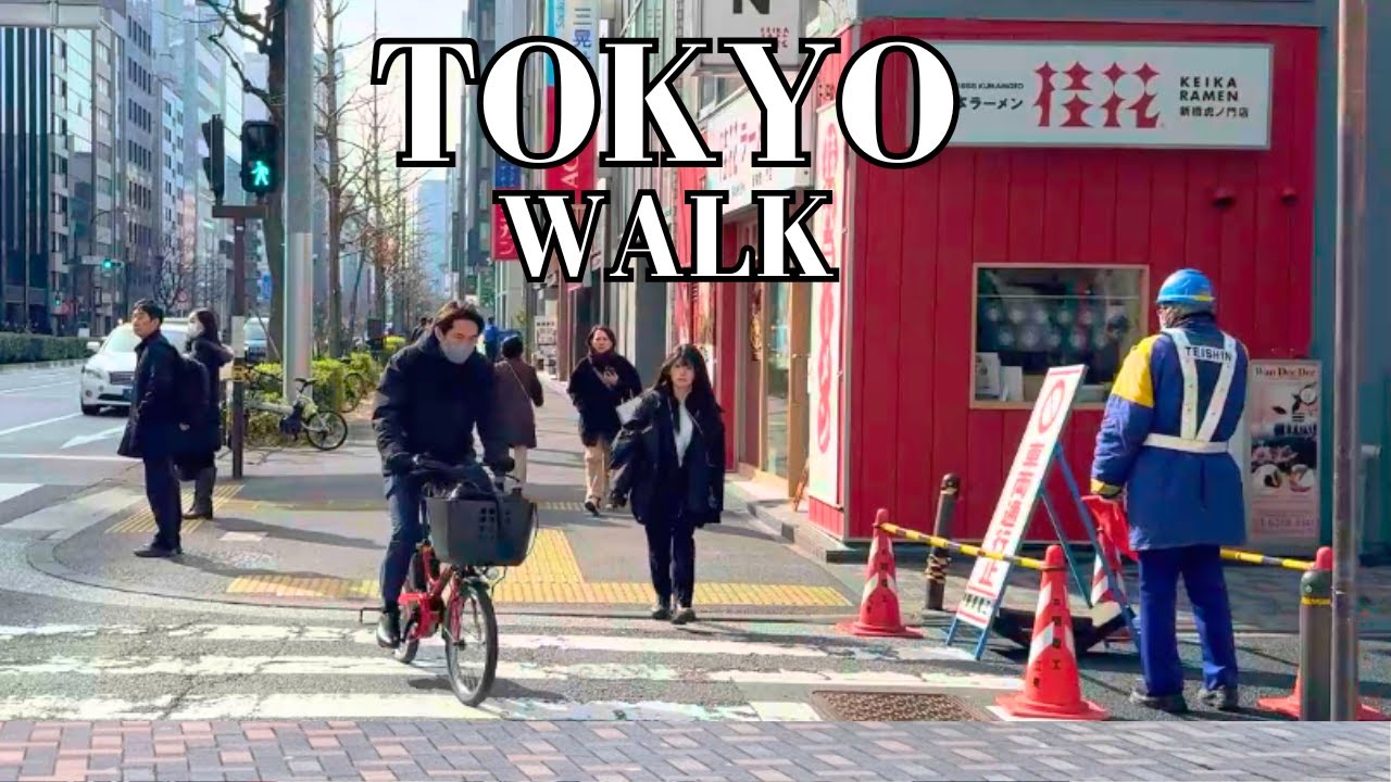 Tokyo Walk — Marunouchi Station to Hibiya Park and Tokyo Tower (4K)