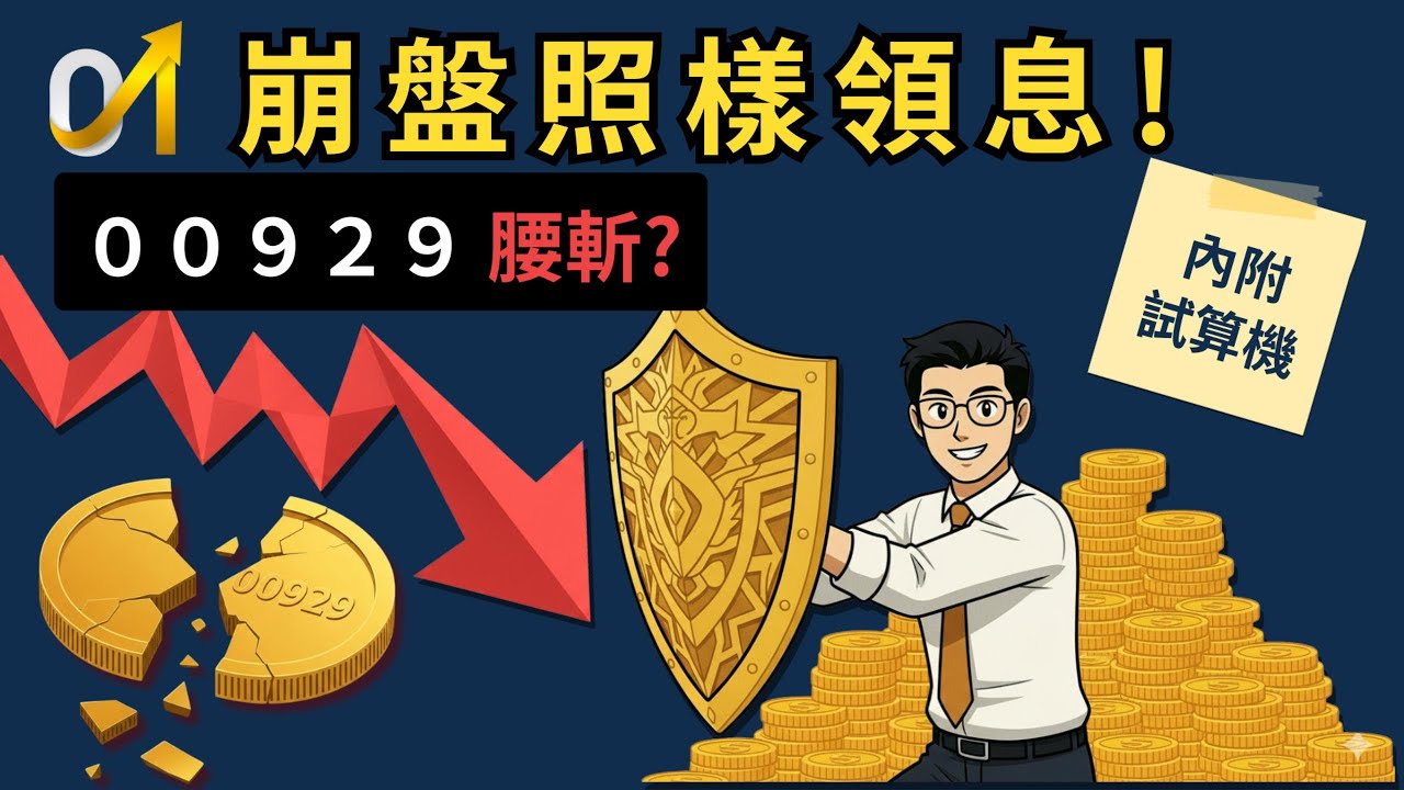 台股 2 萬 8 還能存 00929？揭開高股息的「絕對防禦」公式！加上這檔，崩盤照樣領息！內附避震試算機【從0到1 EP5】
