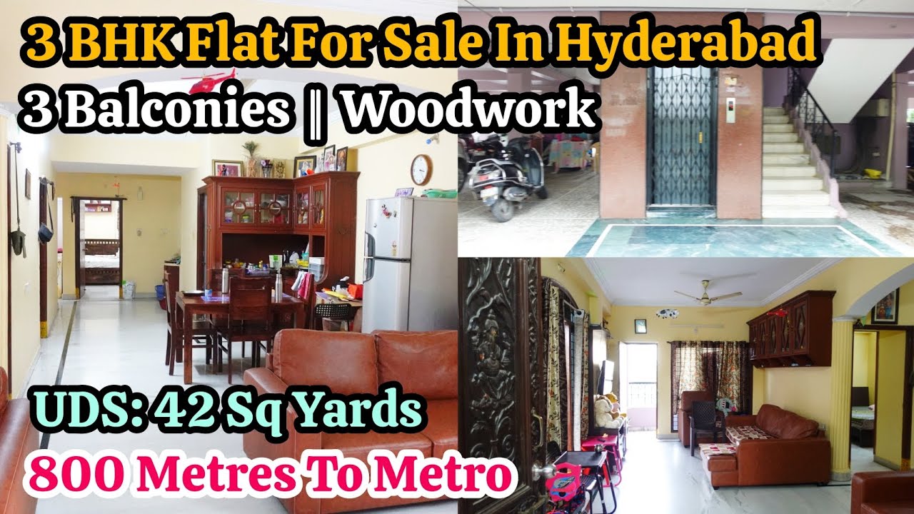 3 BHK Flat For Sale In Hyderabad || Prime Location || 1635 Sft || 3 Balconies || Code: PAR- 903 ✨️ 