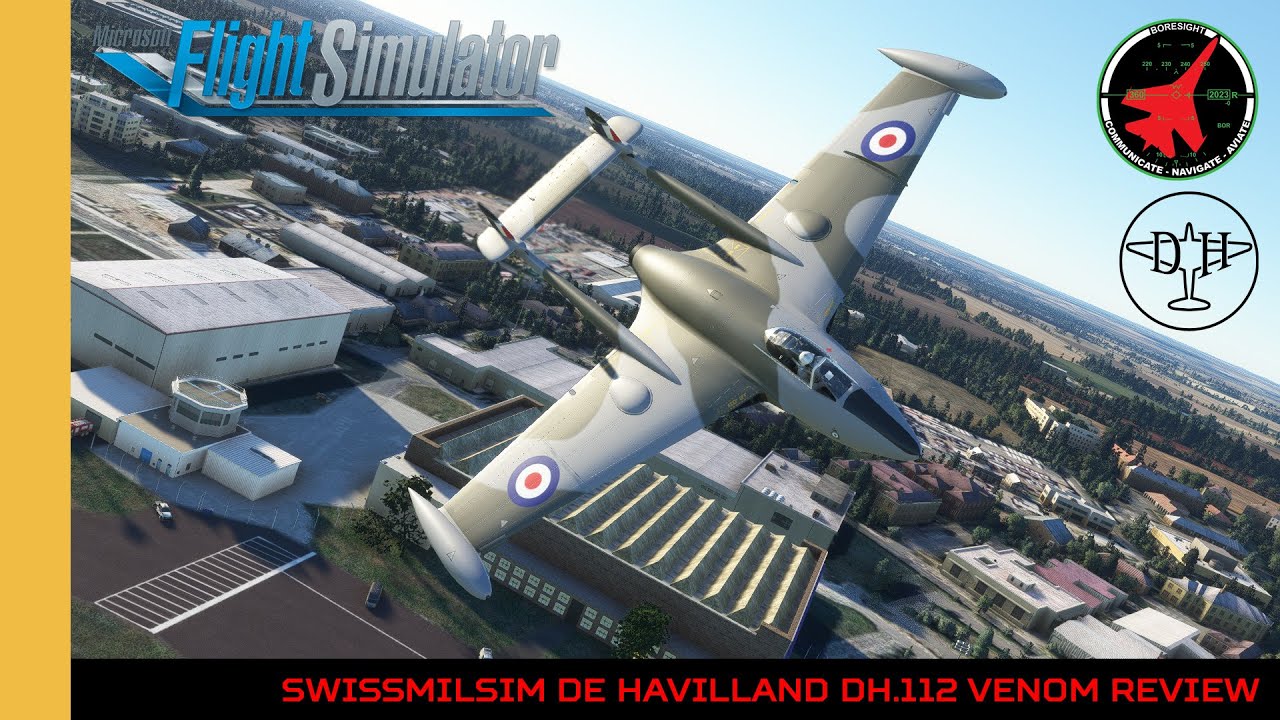 SwissMilSim De Havilland DH.112 Venom Review | De Havilland Ghost  Microsoft Flight Simulator