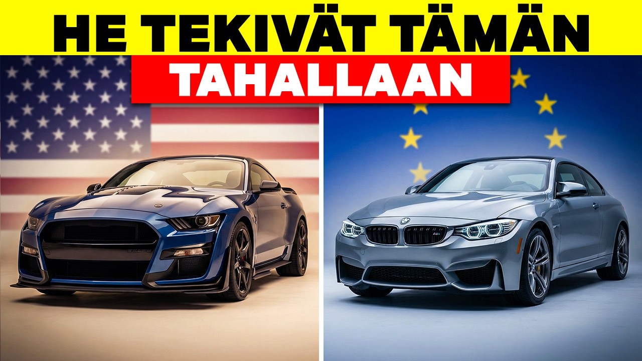 Miksi EUROOPPALAISET Ja AMERIKKALAISET AUTOT Ovat NIIN ERILAISIA?