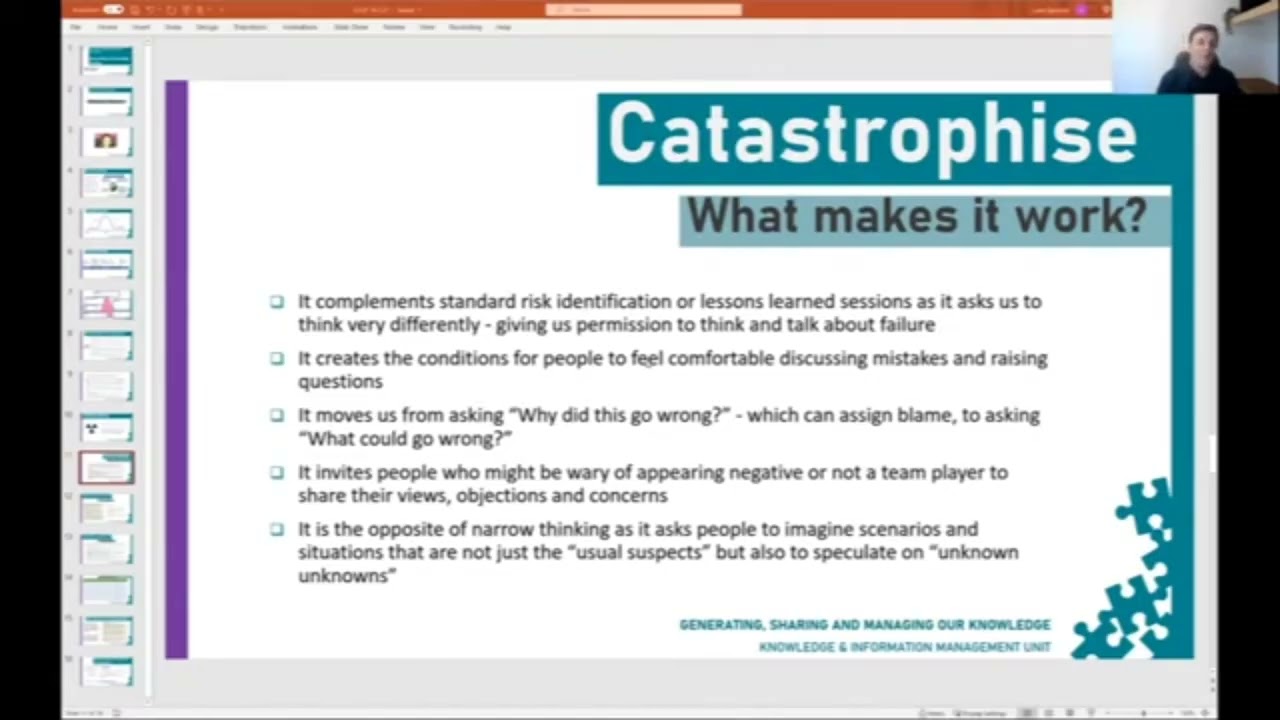 KNOWvember   Catastrophise technique as used at the Home Office