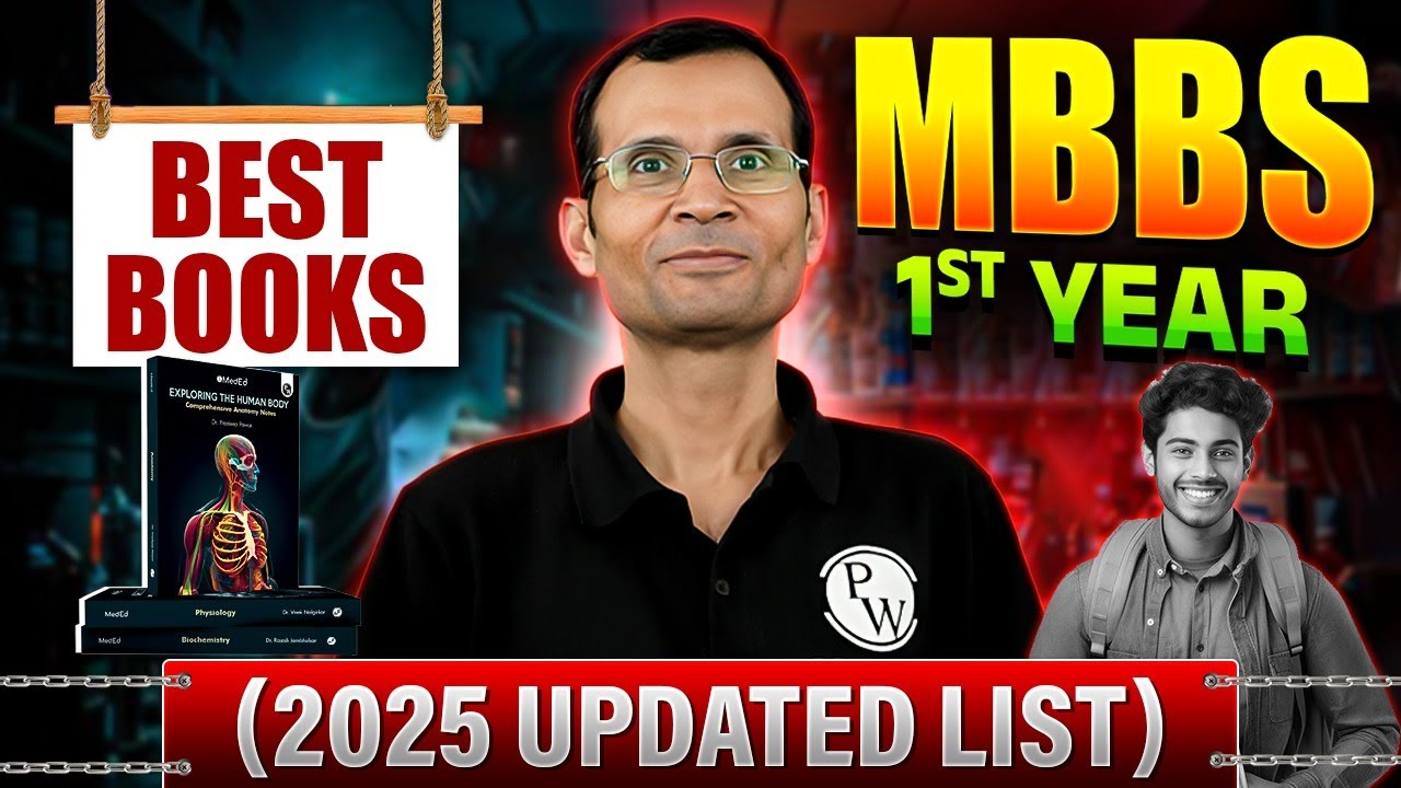 MBBS First Year Books 2025: What to Buy & What to Skip | BEST BOOKS MBBS 1st Year (2025) UPDATED