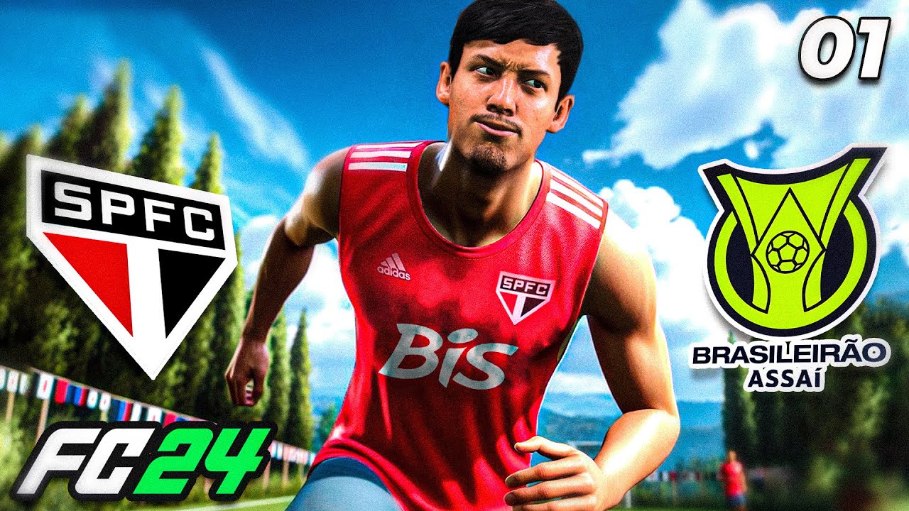 INÍCIO DA PROMESSA no São Paulo - BRASILEIRÃO | Modo Carreira | EA FC 24 | Ep. #01