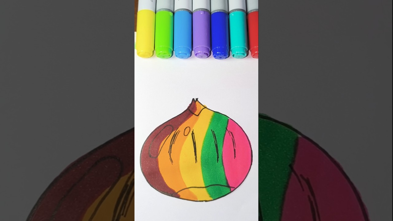 🌰 Colorful Fun Art #colorfulfun #art #coloringart #satisfying #coloring #relaxing #colors