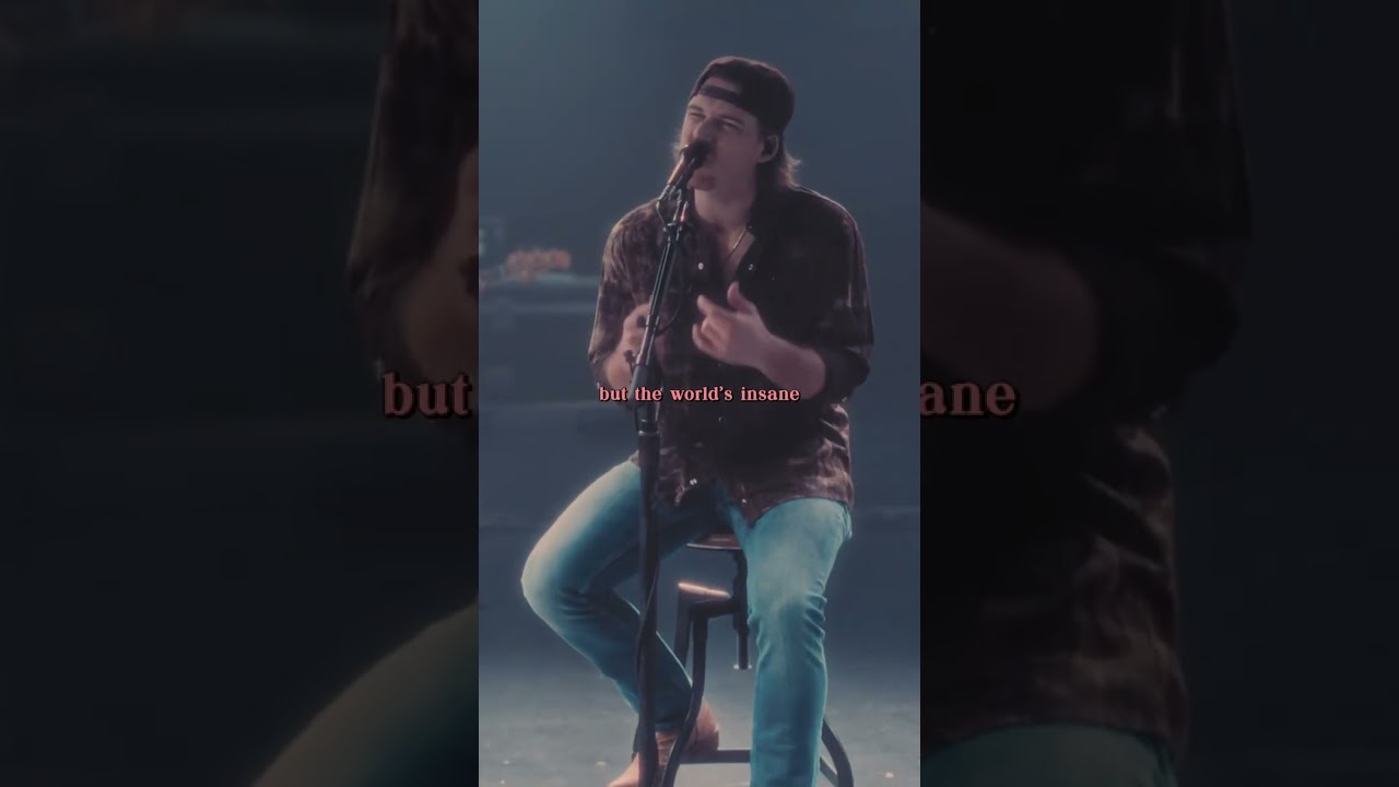 I&rsquo;m a little crazy but the worlds insane ❤️&zwj;🔥 #morganwallen #newmusic #country #newalbum #lyrics