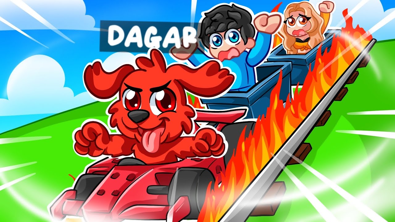 Me Convertí en PERRO para BAJAR LA MONTAÑA RUSA GIGANTE en Roblox!