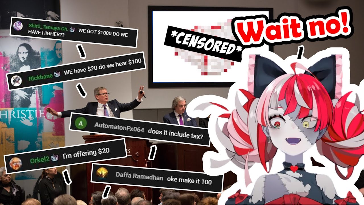 This Vtuber's Pansu got Auctioned Online【Hololive ID / Kureiji Ollie】