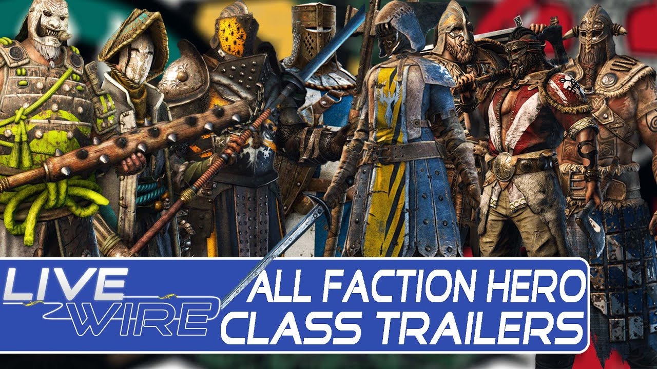 For Honor All Faction Classes Trailers &ndash; Knight, Viking, Samurai Faction Class Trailers in For Honor