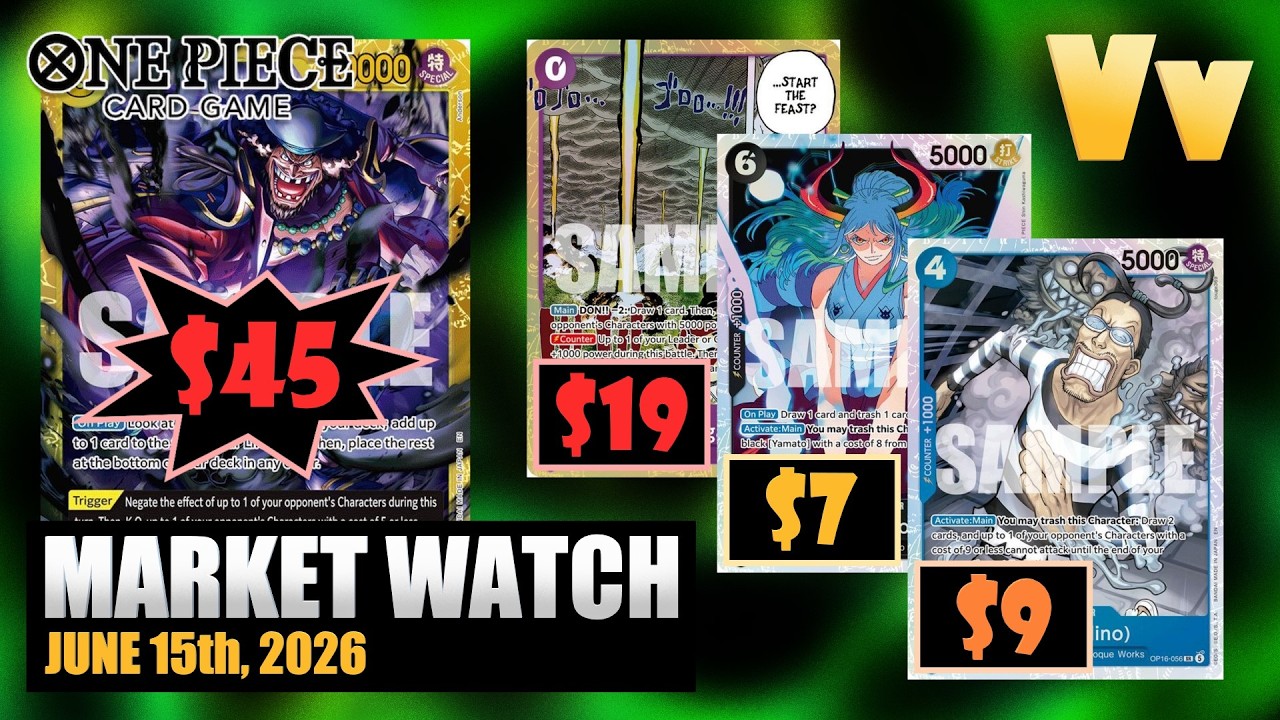 One Piece TCG: Обзор рынка от 15 июня 2026 года &mdash; Стартовые цены на OP16 вполне адекватны, за ред...