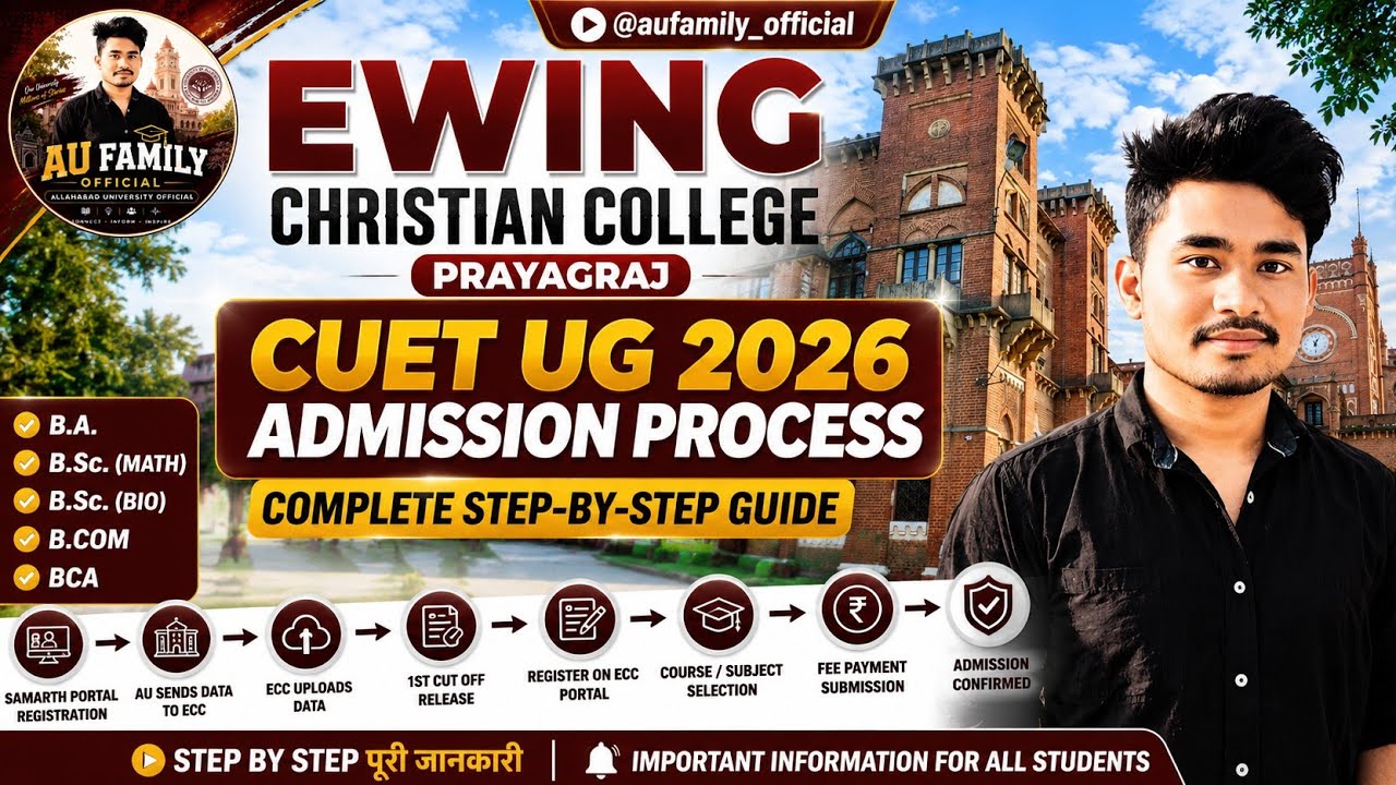 ECC Prayagraj CUET UG Admission Process 2026 🔥 | B.A, B.Sc, B.Com, BCA Admission Step-by-Step Guide
