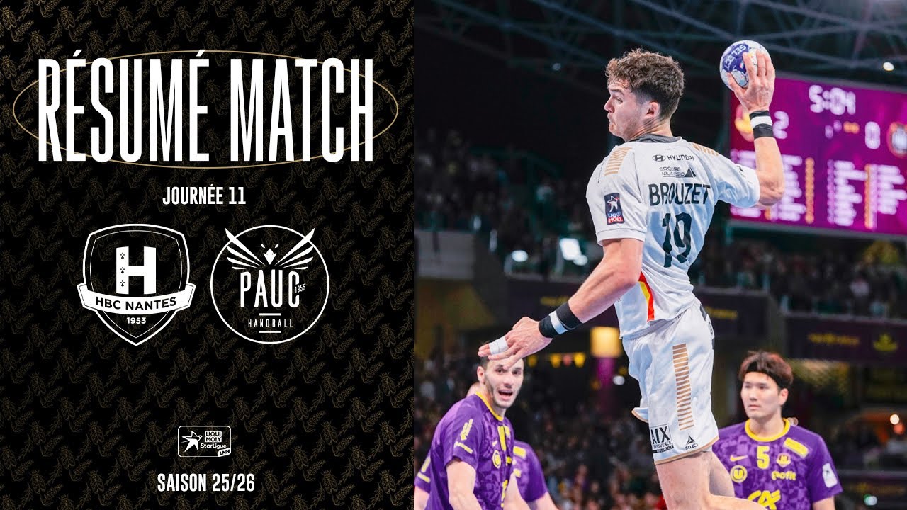 Résumé HBC NANTES - PAUC (J11)