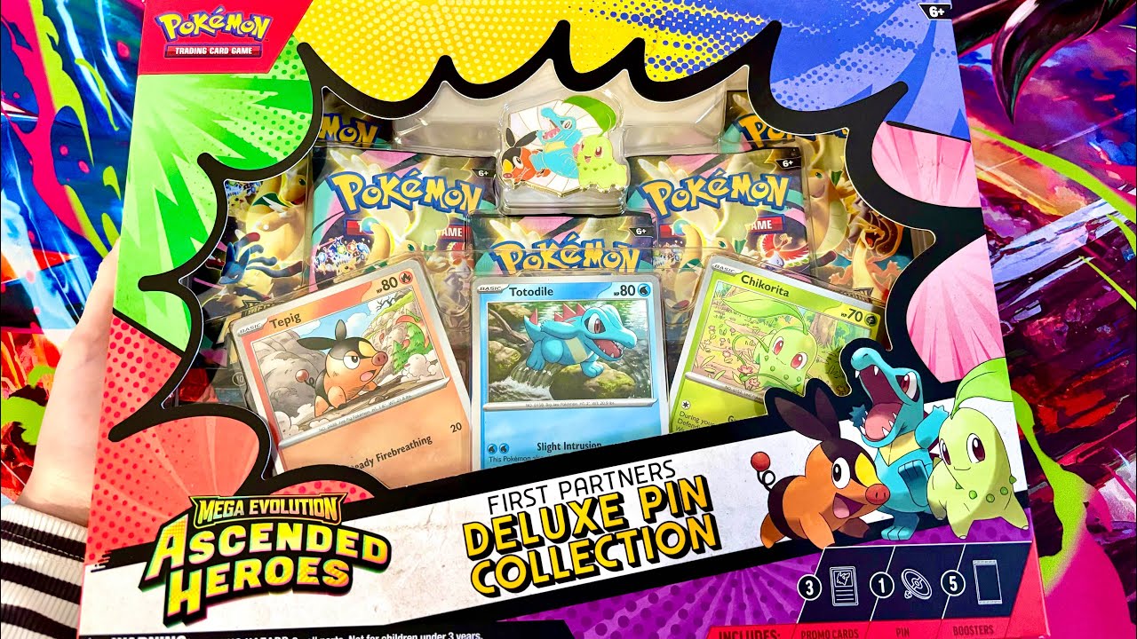 ASMR Whispered | Opening Pokemon Ascended Heroes Deluxe Pin Collection (EARLY RELEASE)