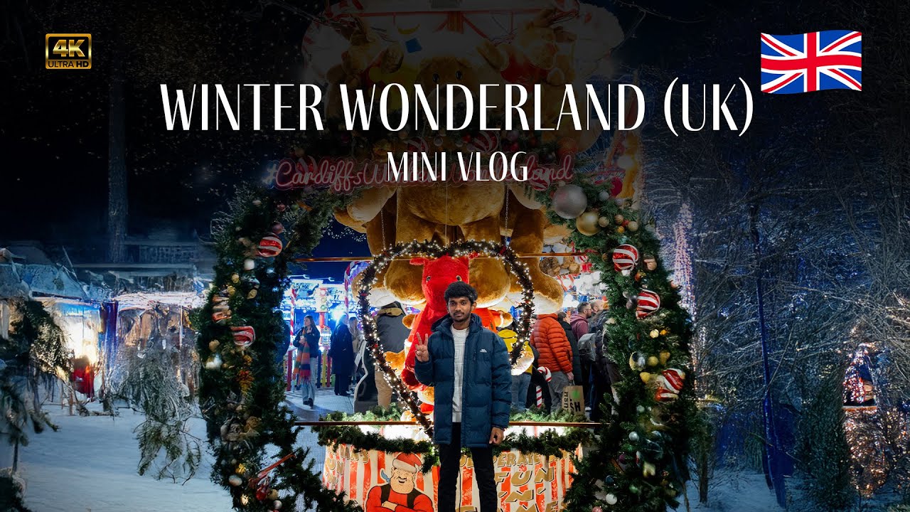 Exploring Cardiff's Winter Wonderland: A Mini Vlog | United Kingdom | Tamil | Akil Vijay