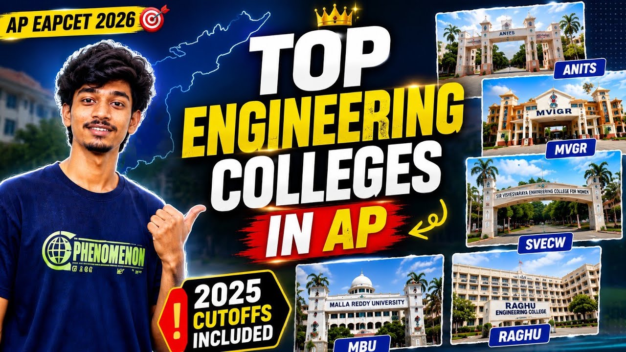 Top 10 Engineering Colleges in AP 2025 | Part-2 | 2025 Cutoffs | AP EAPCET 2026 Counselling #video