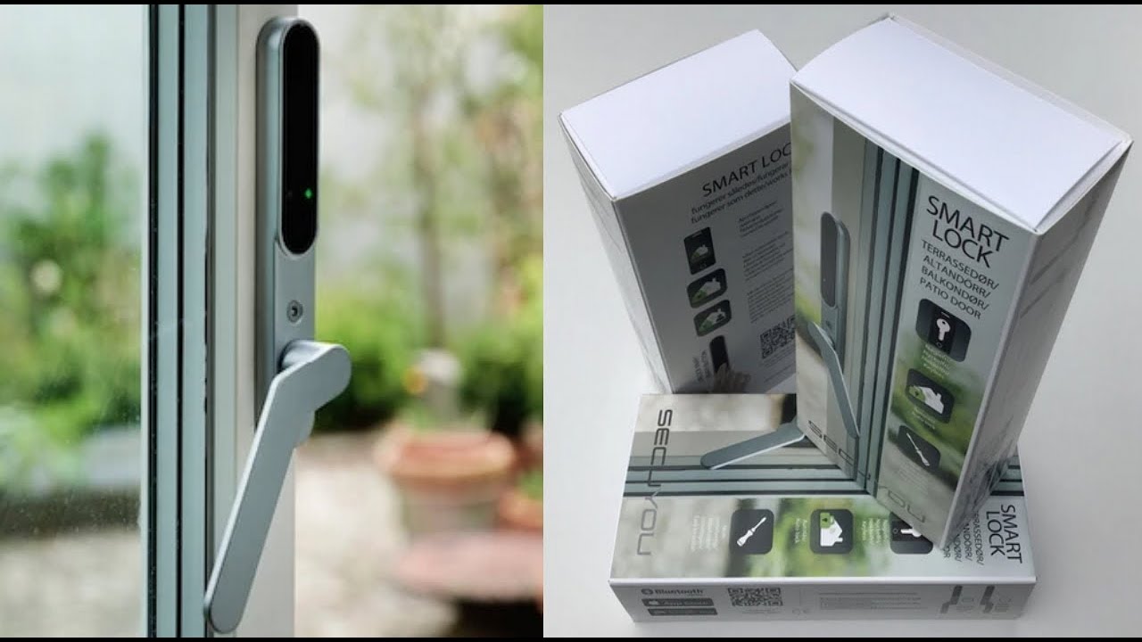 Secuyou Smart Lock - Bluetooth Terrassedør Håndtag, Der Selv Låser Når Du Går