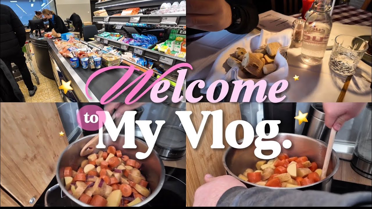GOING TO A RESTAURANT AND COOKING A SOUP 🥕🥔