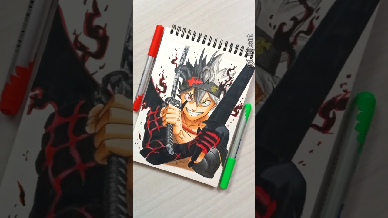 Drawing ✨Asta ✨ drawing with pencil 