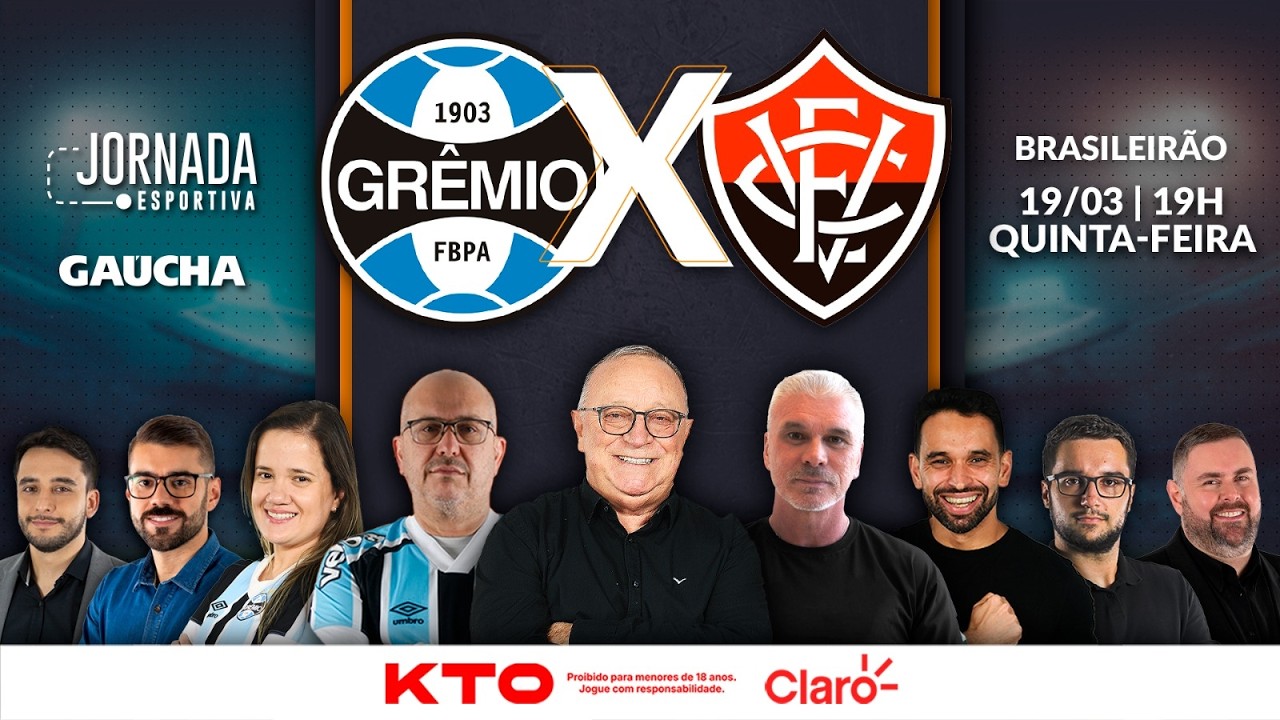 AO VIVO: GRÊMIO x VITÓRIA | BRASILEIRÃO | JORNADA DIGITAL | 19/03/2026