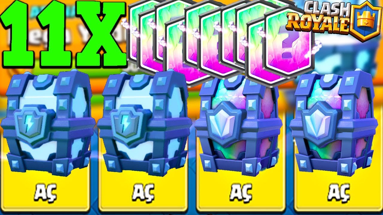 YENİ TÜRKİYE VE DÜNYA REKORU SANDIK AÇILIMI! WORLD RECORD CHEST OPENING! CLASH ROYALE
