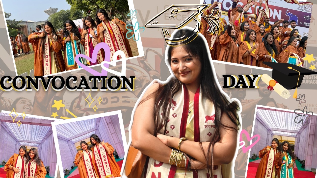 Convocation Day Vlog 🎓 | Post Graduation Ceremony | Proud Moment ❤️
