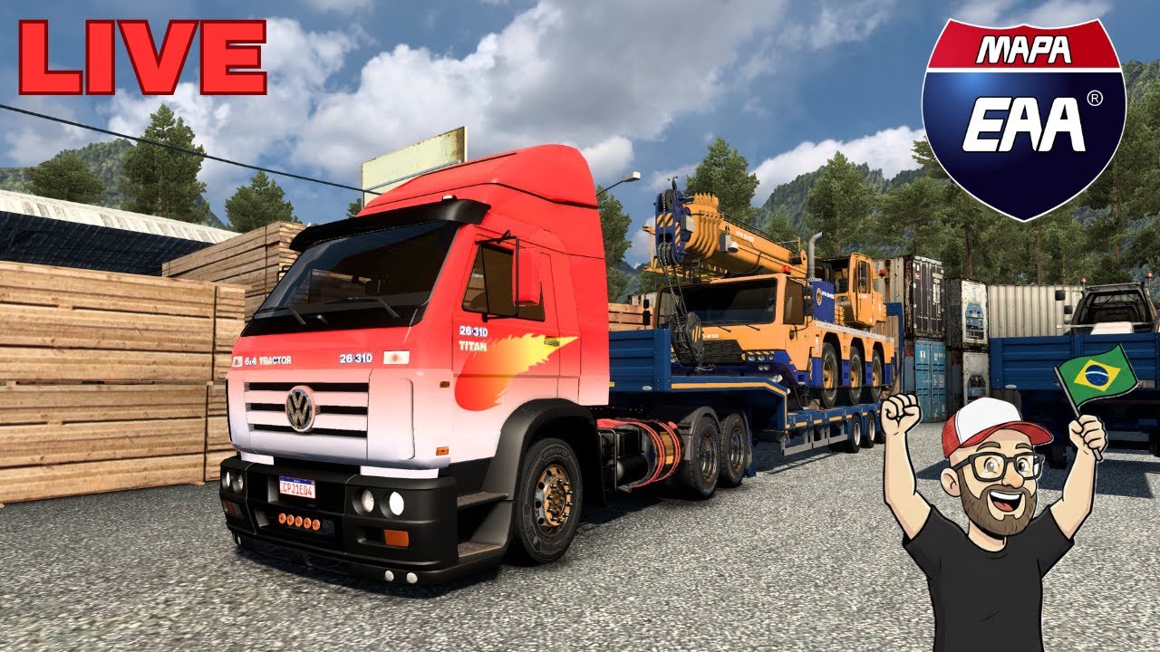 RODANDO PELO BRASIL - MAPA EAA | EURO TRUCK SIMULATOR 2 [PT-BR]