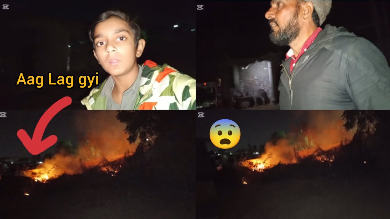 Hamare Farm pe Aag Lag gyi😨|Sari jhariya jal gyi|Mubashir vlogs 