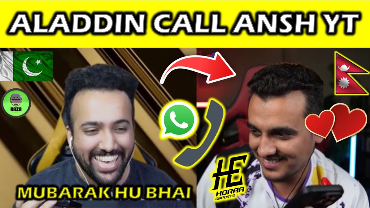 @thegreataladdin  CALL @AnshYT  ON LIVE STREAM ❤️
