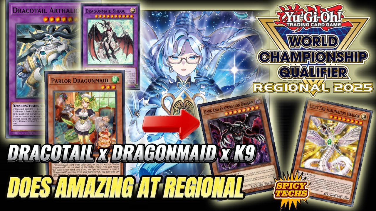 Колода DRACOTAIL x DRAGONMAID проиграла всего дважды за девять раундов на региональном турнире DF...