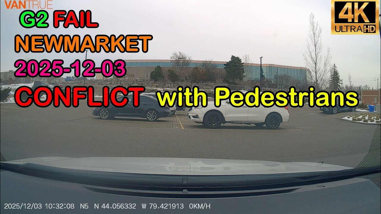 G2 FAIL CONFLICT WHIT Pedestrian #driverslicense #drivingreview #drivetest #drivingexam #drivingtest