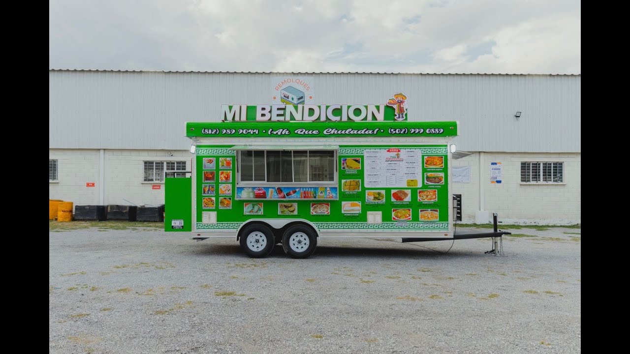 #foodtrailer / #remolques RDN 8x20pies #wrap #taqueria Mi Bendicion #indiana