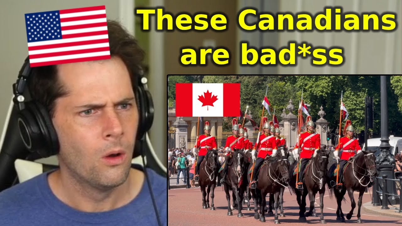American Reacts to Canadian Troops Guarding the King