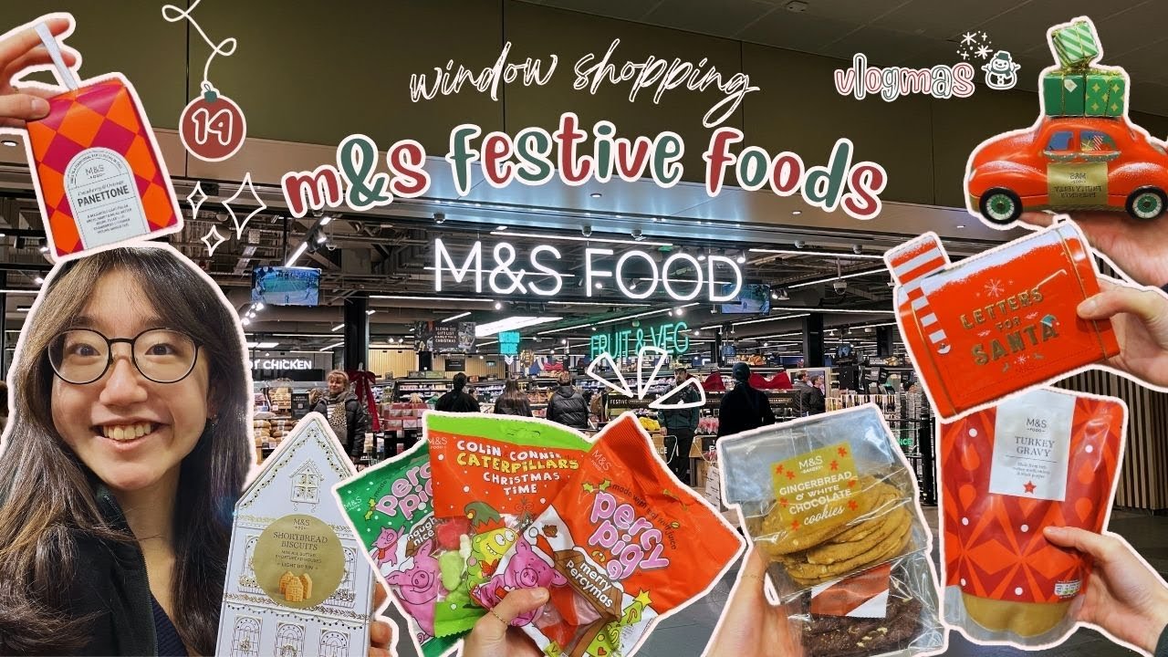 Влогмас 🎄 день 14 | Праздничные продукты M&S 🍗 с участием поросят Перси 🐷, индейки, пирожки с нач...
