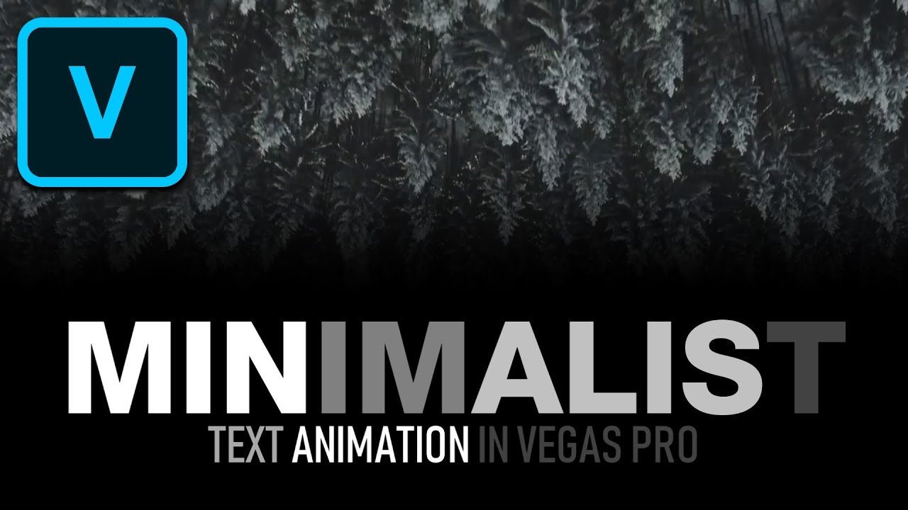 How To Create PROFESSIONAL Minimalist Title - VEGAS Pro Tutorial