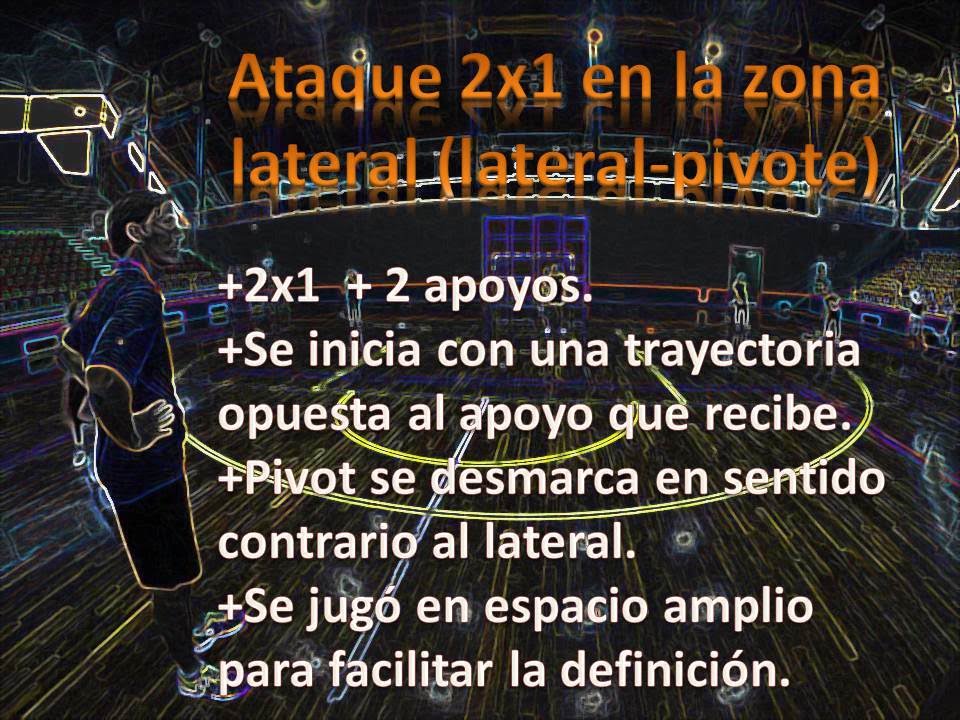 Ataque 2x1 zona lateral (lateral- pivote)