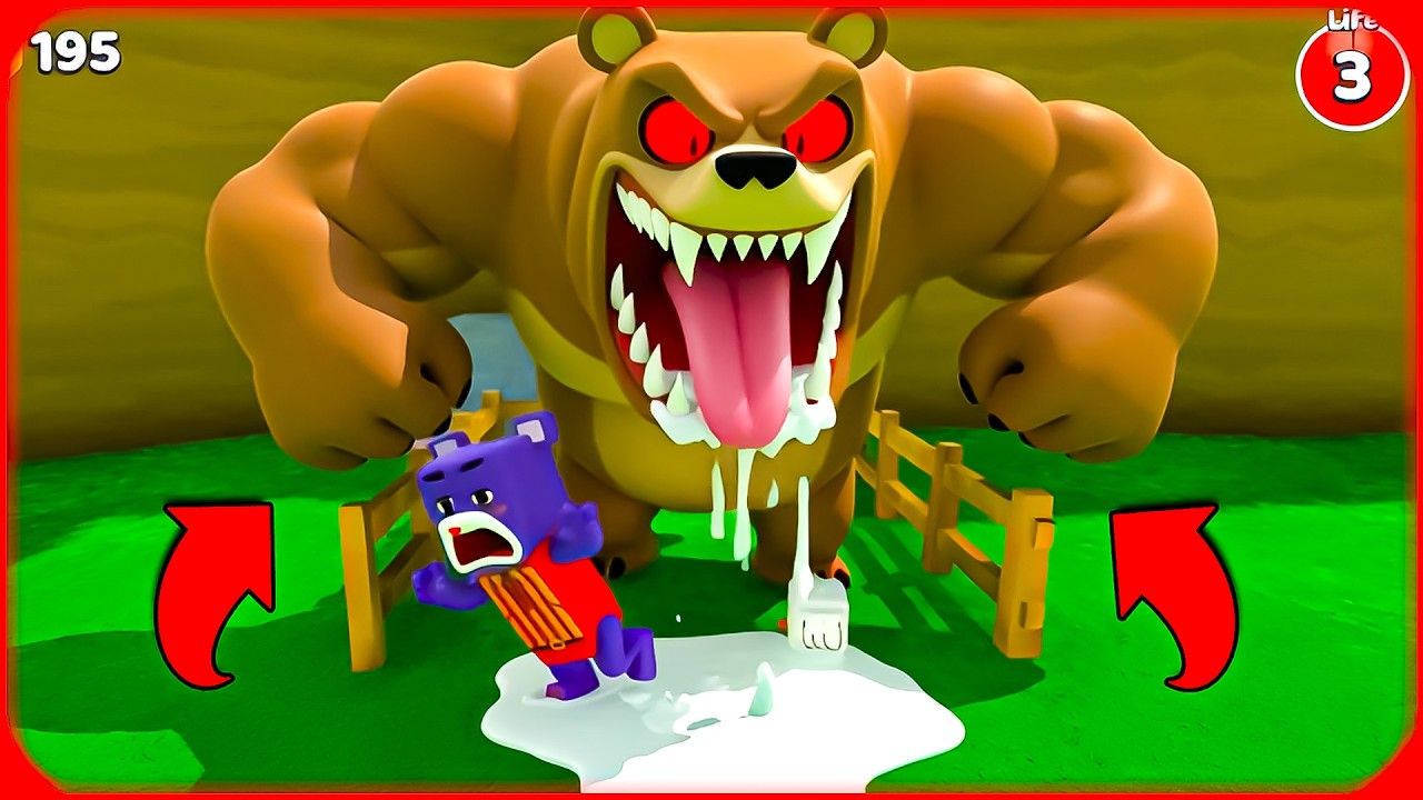Hit Training Dummy! Super Bear Adventure Gameplay Walkthrough