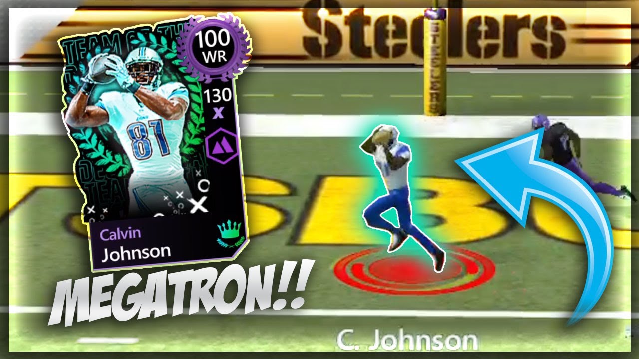 100 OVR CALVIN JOHNSON GAMEPLAY!! MEGATRON IS A MONSTER!! MADDEN MOBILE 20 GAMEPLAY!!