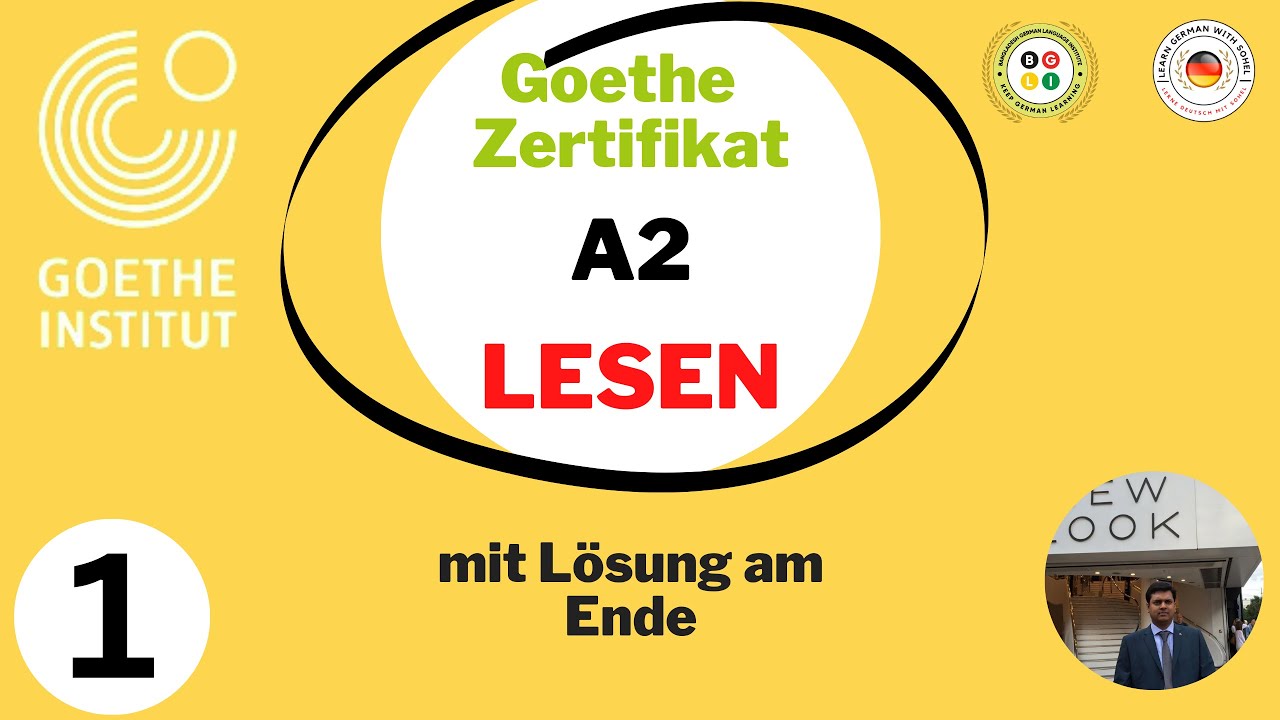 Goethe Zertifikat A2 || LESEN Modelltest mit Lösung am Ende || Test-1