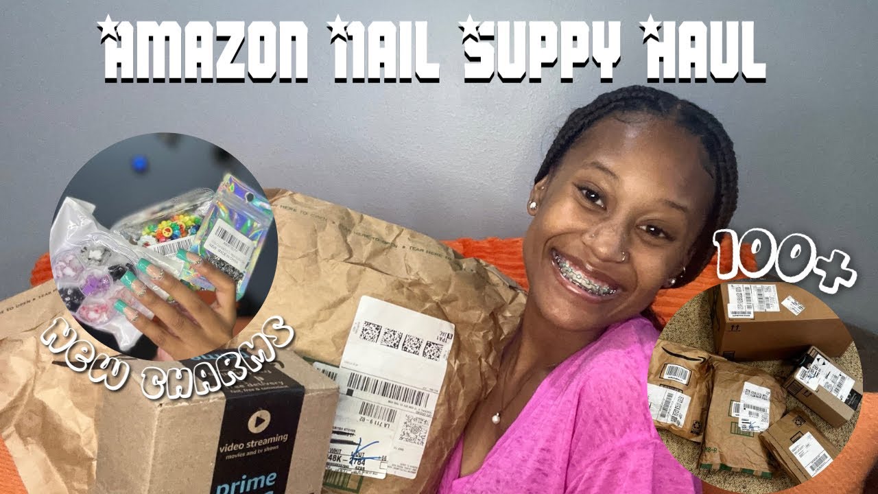 AMAZON NAIL SUPPLY HAUL*BEGINNER FRIENDLY*| New charms, 100+, ETC| Zamiyah Brenai