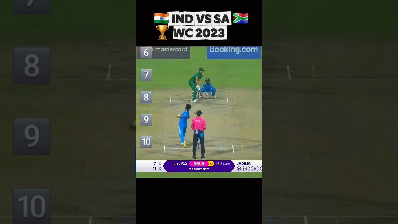 🔥 IND vs SA (WC 2023 &ndash; All Wickets) Part 2 #INDvsSA #WorldCup2023 #Cricket #Shorts #TeamIndia #Viral
