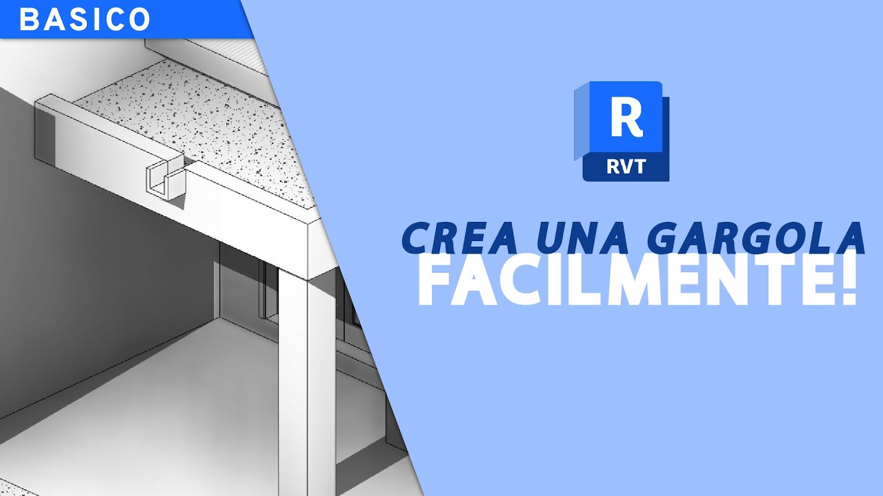 #revit :  Creacion de una gárgola con modelación basada en muro