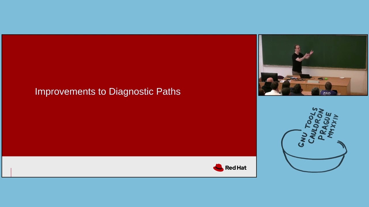 David Malcolm: What's new with diagnostics in GCC 15 - GNU Tools Cauldron 2024