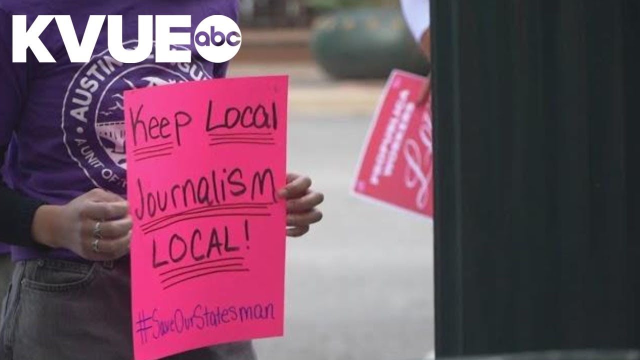 Austin journalists rally for better pay, job security, AI safeguards